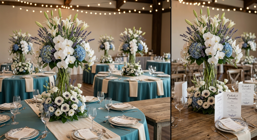 Decoracion de boda con flores